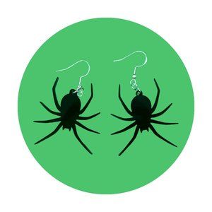 Dangling Spider Earrings